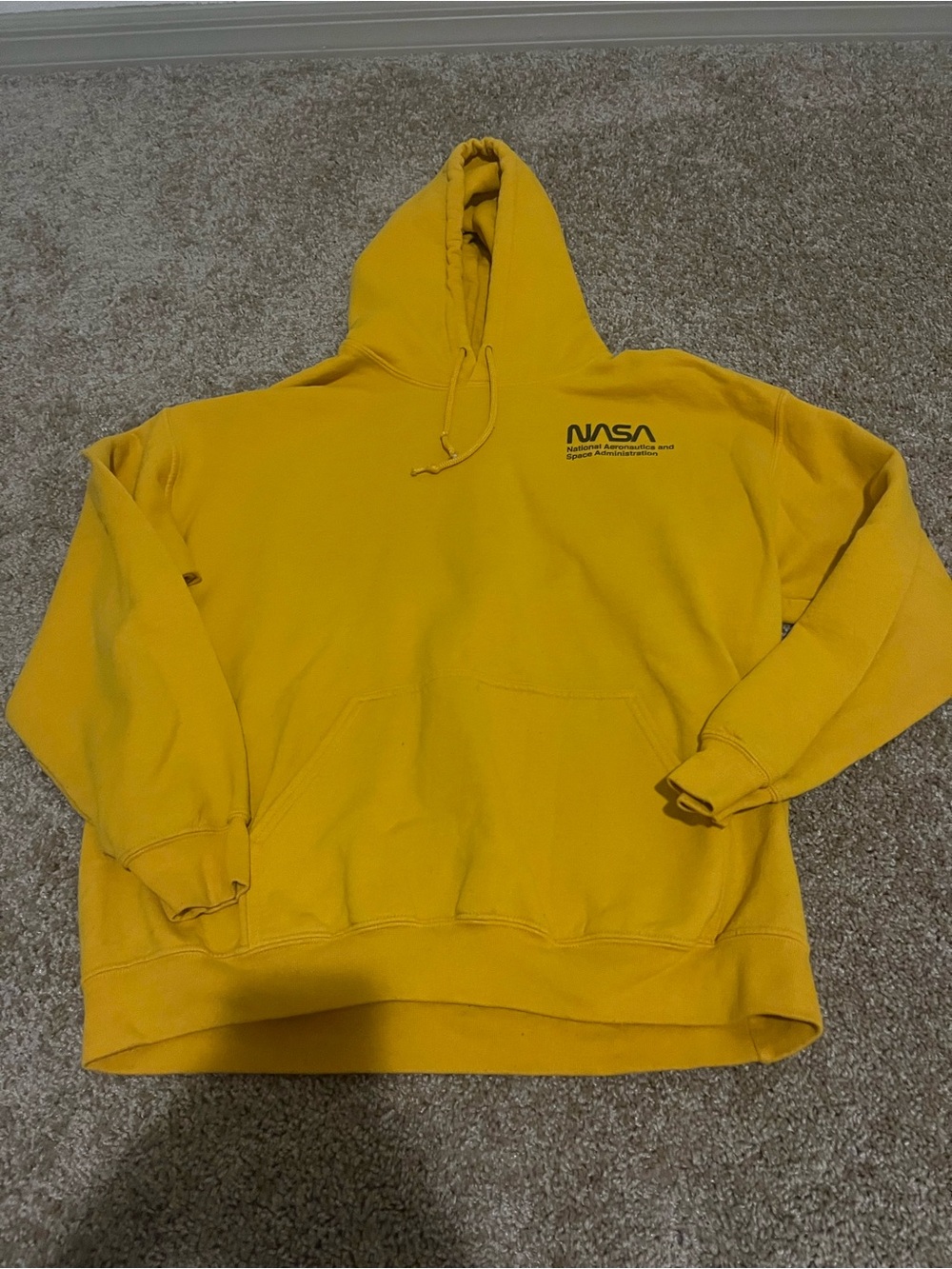 Yellow NASA Pullover Hoodie